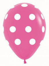 Ballon fuchsia dots