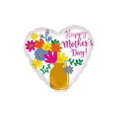 Happy mother's day gold vase