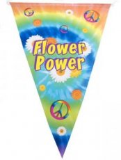 Vlagjes flower power 85441
